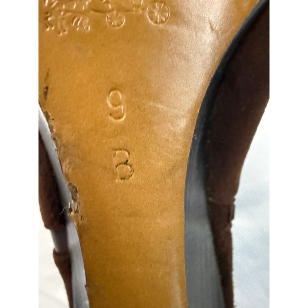 Coach Brown Suede Wedge Ankle Boots Pointed Toe Side Zip Fall Classic
Lux - Picture 6 of 10